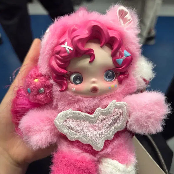 [BUNJANG] Pop Mart Skullpanda My Little Pony Pinkie Pie Keychain Doll / 팝마트 스컬판다 마이리틀포니 핑키파이 키링 인형