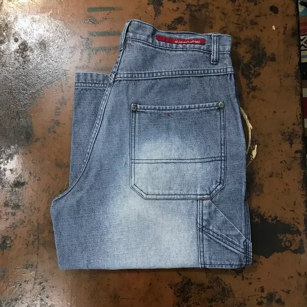 [BUNJANG] Quiksilver Grey Denim Carpenter Capris - Size 33 / 퀵실버 그레이 데님 카펜터 7부 팬츠 반바지 허리 33 사이즈