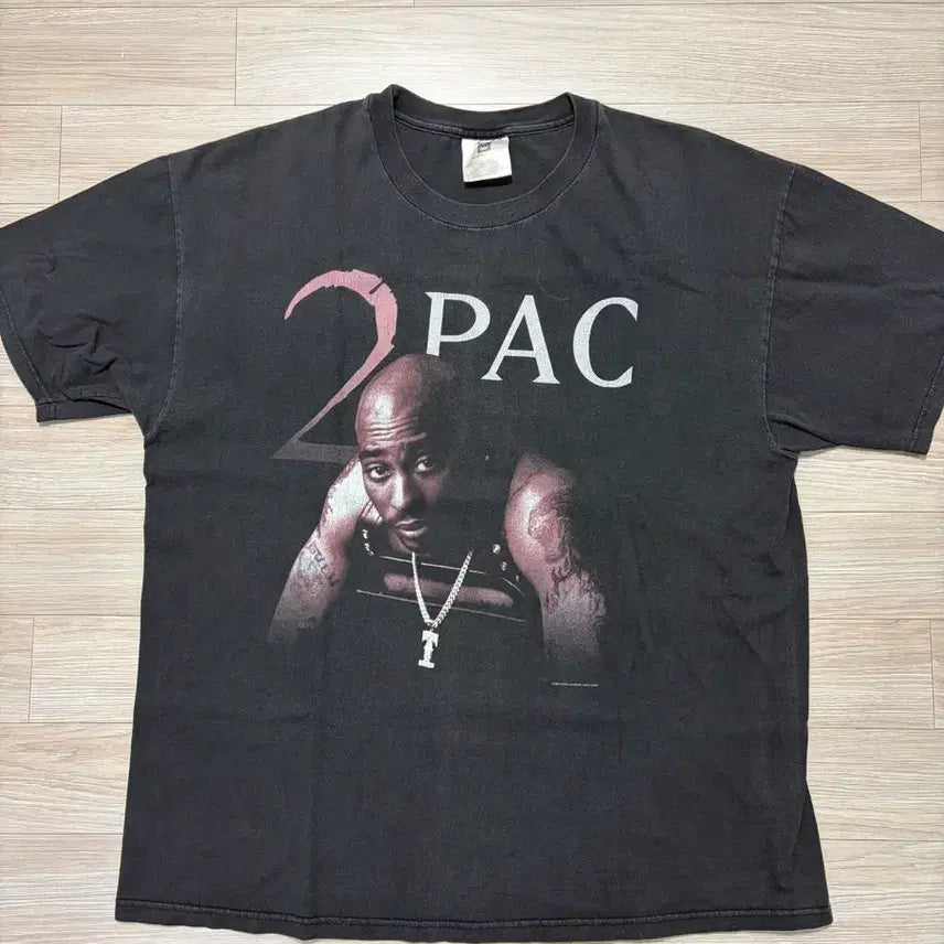 [BUNJANG] Vintage 90s 2Pac Rap T-Shirt XL / 90's 빈티지 투팍 2PAC 반팔 티셔츠 랩티 XL