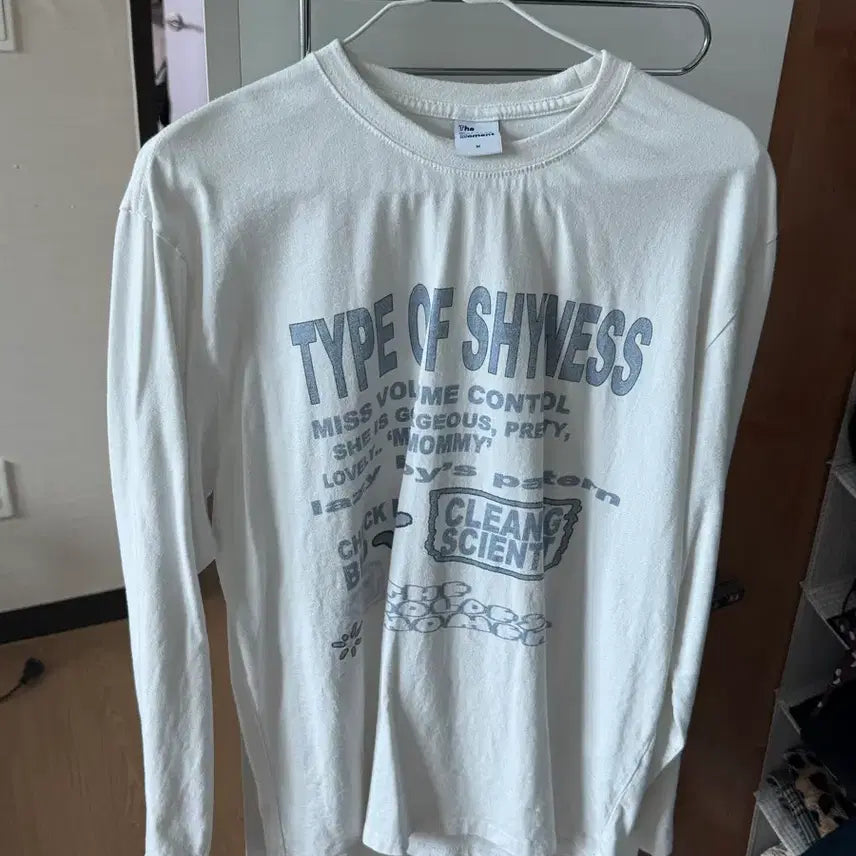 [BUNJANG] The Coldest Moment White Long Sleeve T-Shirt / 더콜디스트모먼트 티셔츠
