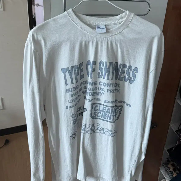 [BUNJANG] The Coldest Moment White Long Sleeve T-Shirt / 더콜디스트모먼트 티셔츠