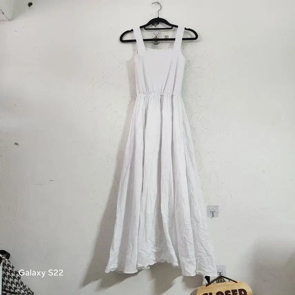 [BUNJANG] White Sleeveless Dress / 화이트 민소매 원피스