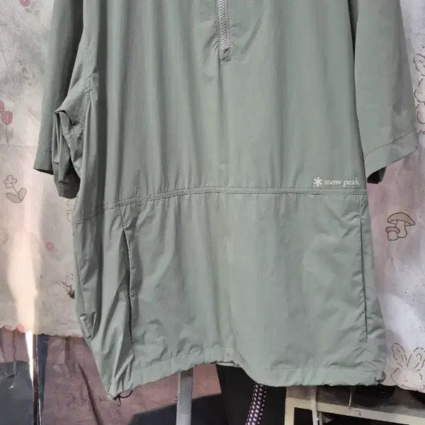 [BUNJANG] Snow Peak 2022 Cooling Nylon Spandex Blend Hooded Anorak Windbreaker / 스노우피크 2022년냉감( 나일론 + 스판14%) 후드 아노락 바람막이