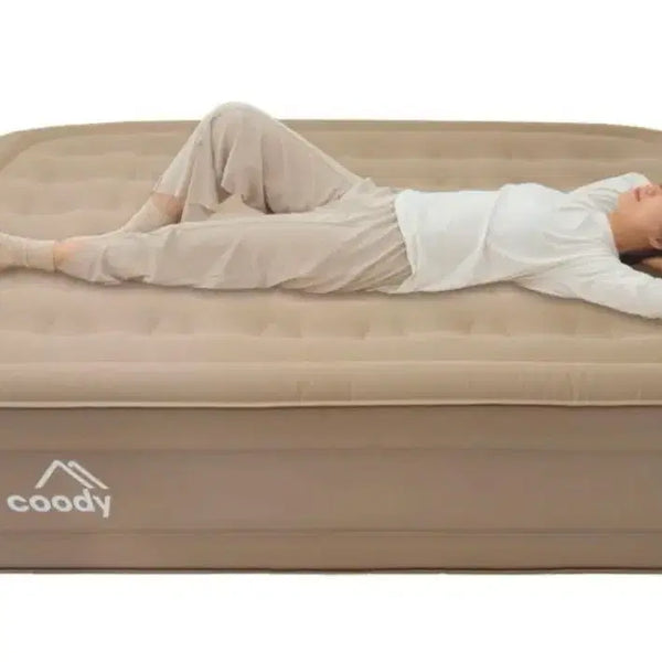 [BUNJANG] COUDY Air Mat 40cm Beige Self-Inflating Camping Mat with Built-in Pump / 쿠디 에어매트(새상품)캠핑매트 자충매트 펌프내장