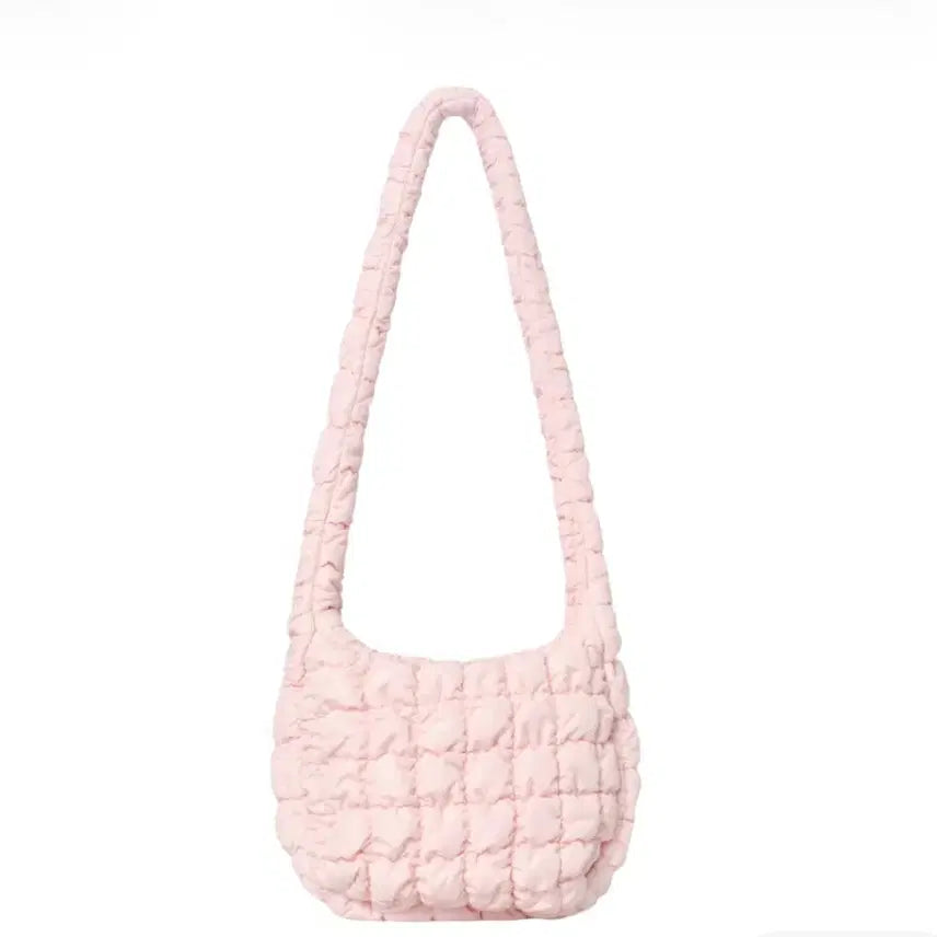 [BUNJANG] COS Quilted Messenger Bag Light Pink / 코스 퀼티드 메신저백 라이트 핑크