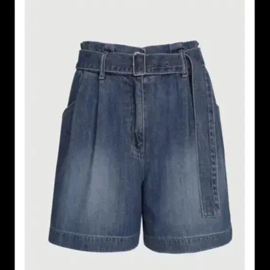 [BUNJANG] Lucky Chouette Belted Denim Shorts / 럭키슈에뜨 벨트 데님 팬츠