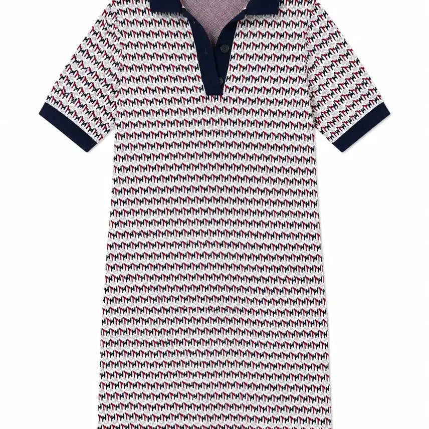 [BUNJANG] Tommy Hilfiger Pattern Knit Dress Size S / 타미힐피거 패턴 니트 원피스 S