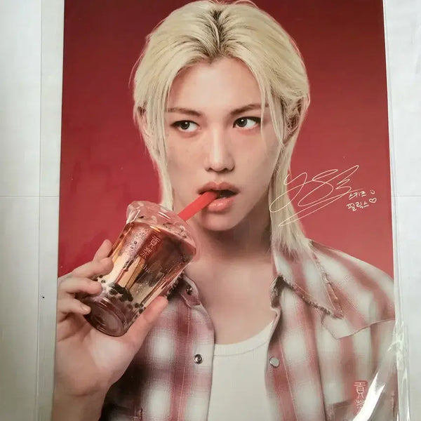 [BUNJANG] Stray Kids Felix Gong Cha Poster / 스트레이키즈 필릭스 공차