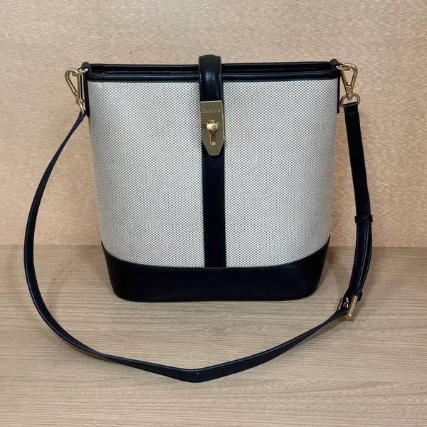 [BUNJANG] Carlyn Women's Canvas Bucket Bag / 칼린 여성 가방 캔버스 버킷백