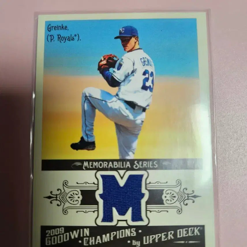[BUNJANG] Zack Greinke 2009 Kansas City Royals Upper Deck Jersey Card / 캔사스시티)잭 그레인키 2009 Upper Deck 저지 카드
