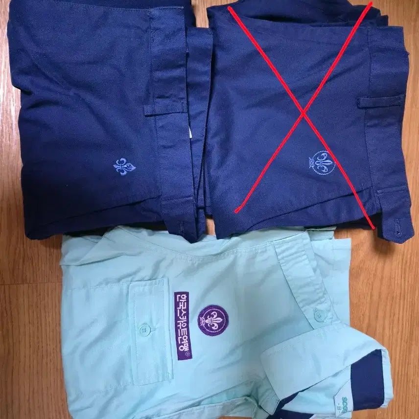 [BUNJANG] Korean Scout Summer Uniform Top & Winter Uniform Bottom Set / 스카우트 단복