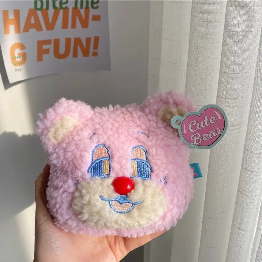 [BUNJANG] Pink Bear Pouch (New) / 핑크베어 파우치 (새상품)