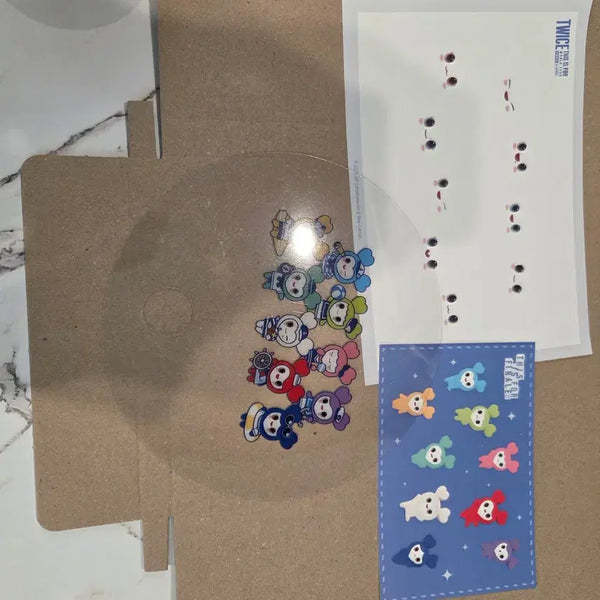 [BUNJANG] TWICE Pop-up Fan & Lovey Drawing Paper Set / 트와이스 twice 팝업 부채 및 라부리 그리기 종이