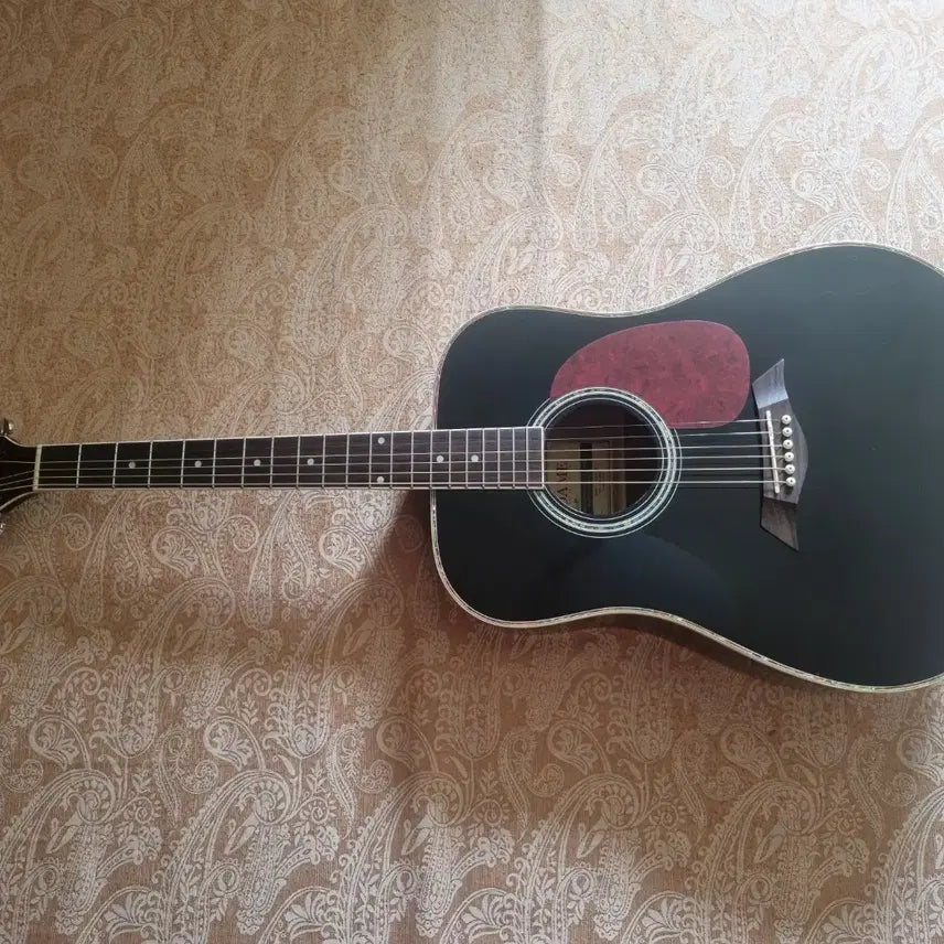 [BUNJANG] Dame Lilies 70 Acoustic Guitar - Black (Used) / 입문용 국민통기타 인기제품 데임 블랙기타 판매합니다