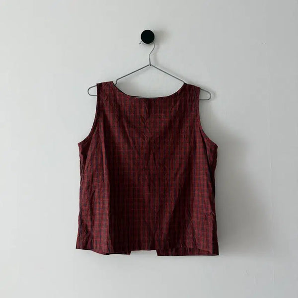 [BUNJANG] Borus Check Blouse (Japan Fabric) / borus 체크 블라우스 (japan fabric)