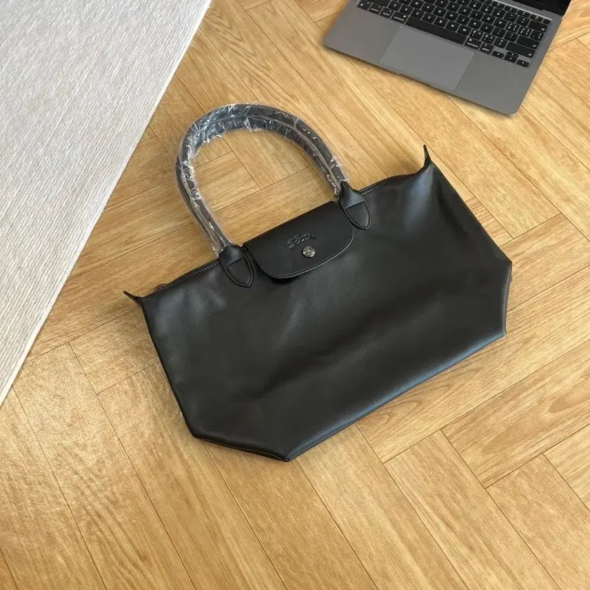 [BUNJANG] Longchamp Tote Bag Leather Black / 롱샴 토트백