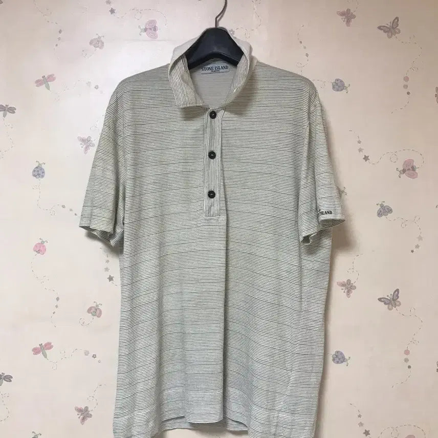 [BUNJANG] Stone Island Short Sleeve Polo Shirt / 스톤아일랜드 STONE ISLAND 반소매 카라티