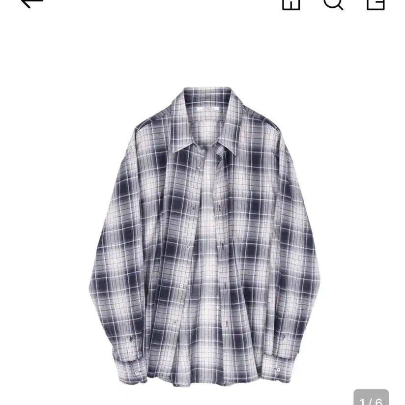 [BUNJANG] Matisse The Curator Navy Ombre Shirt One Size / 마티스더큐레이터 네이비 옴브레 셔츠 1size
