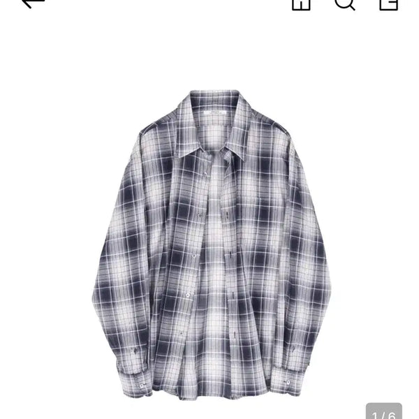 [BUNJANG] Matisse The Curator Navy Ombre Shirt One Size / 마티스더큐레이터 네이비 옴브레 셔츠 1size