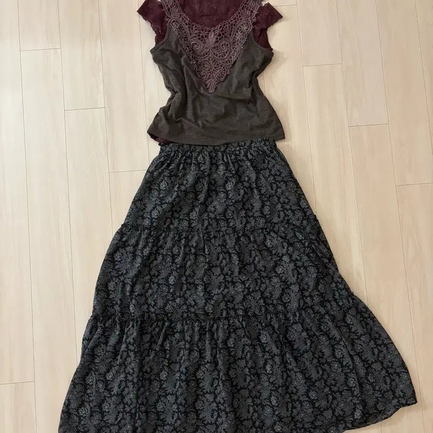 [BUNJANG] Bohemian Grunge Coordi Set / 공겜여주깔 보헤미안 그런지 코디 세트