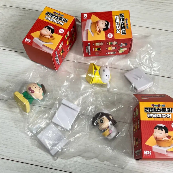 [BUNJANG] Crayon Shin-chan Ramen Stopper Hidden Set (Whitey, Huni, Suzi) / 짱구는못말려 라면스토퍼 히든 흰둥이 & 훈이 & 수지 3종 일괄 판매