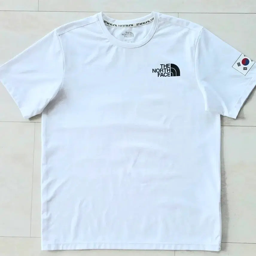 [BUNJANG] The North Face Team Korea 'It Will Be Well, Korea!' Functional Short-Sleeve T-Shirt / [한정판] 노스페이스 팀코리아 '잘될거야 대한민국' 기능성 반팔티.95