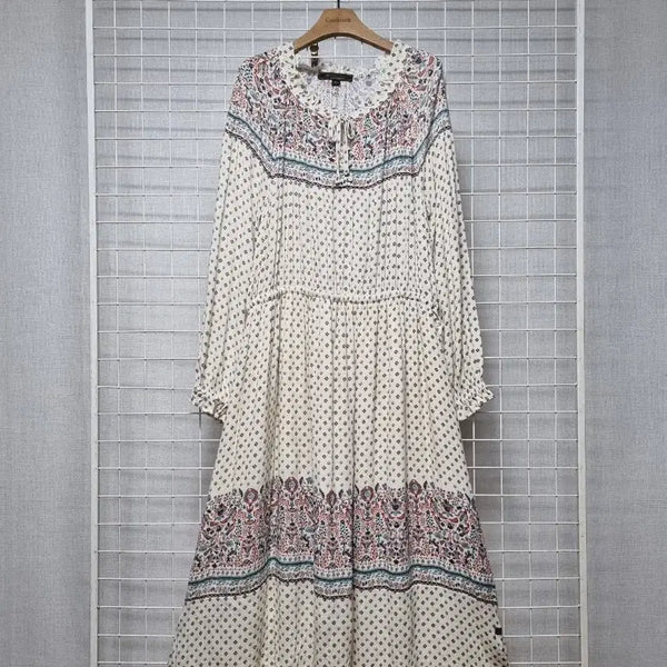 [BUNJANG] Thursday Island Linen Blend Midi Dress / 써스데이아일랜드 원피스