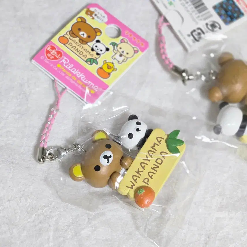 [BUNJANG] San-X Rilakkuma Panda Region Strap (Vintage) / 리락쿠마 판다 지역 스트랩 고전 산엑스 정품