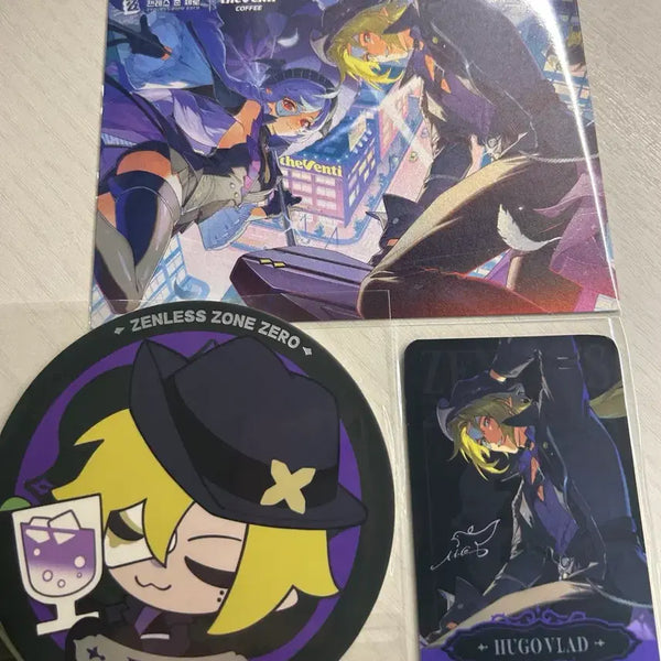 [BUNJANG] The Venti Jenzonjay Hugo Postcard Photocard Cup Holder Coaster Set / 더벤티 젠존제 휴고 엽서 포카 컵홀더 코스터 세트