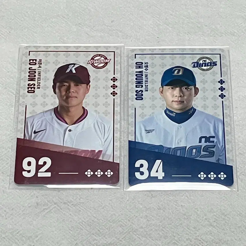 [BUNJANG] Paldo Bibimmyeon KBO Collaboration Photocard - Uhn-seo (Kiwoom) & Young-su (NC) / 팔도비빔면 KBO 콜라보 포토카드 키움 어준서 NC 오영수