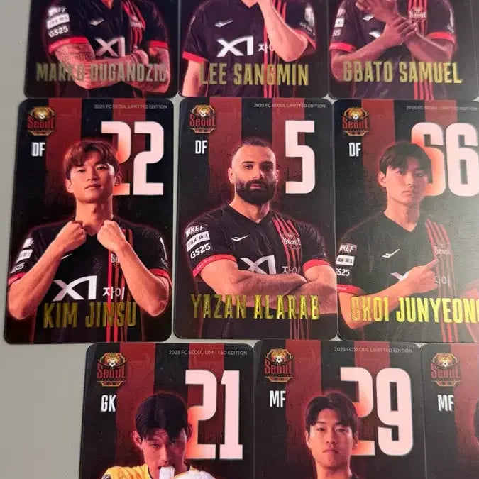 [BUNJANG] FC Seoul Player Card Bundle / FC서울 선수 카드