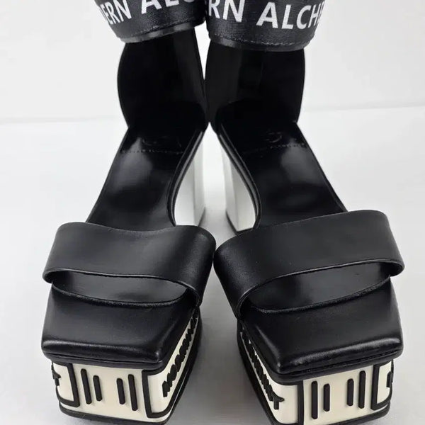 [BUNJANG] Vintro Modern Alchemist Platform Sandals Handmade / 빈트로^^모던 알케미스트 플랫폼 샌들 수제화