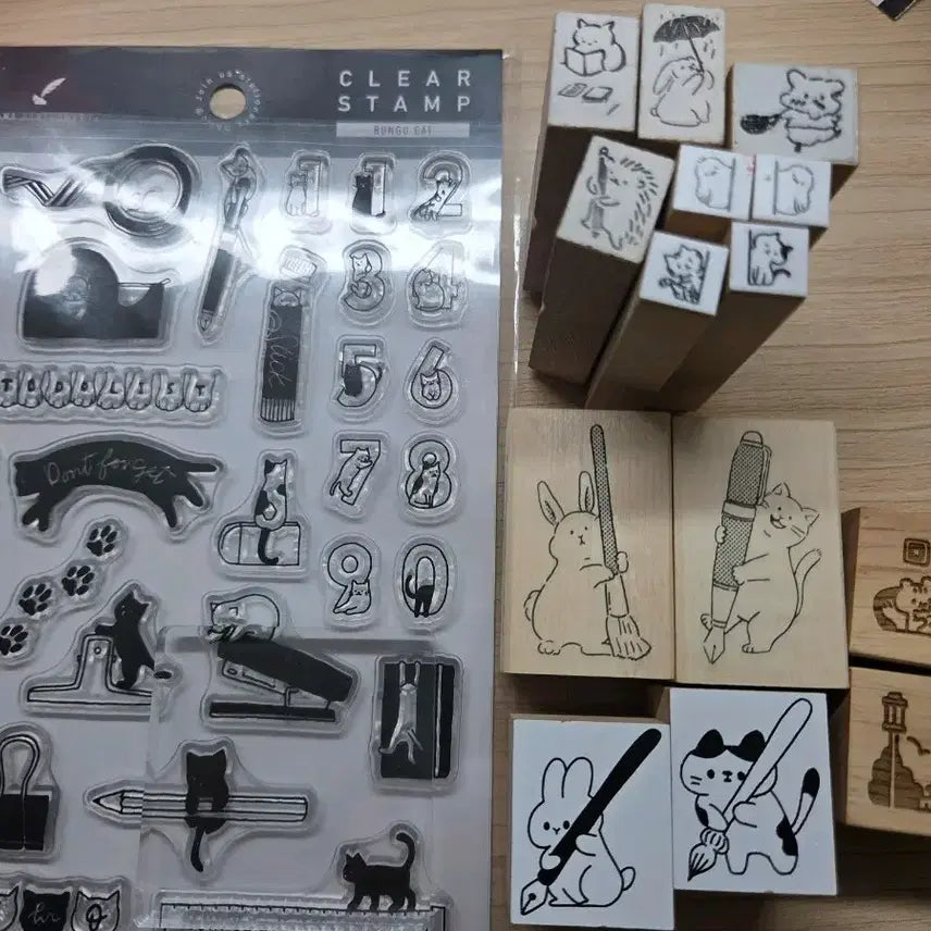 [BUNJANG] Animal Stamp Set / 다꾸 동물 스탬프 도장 일괄