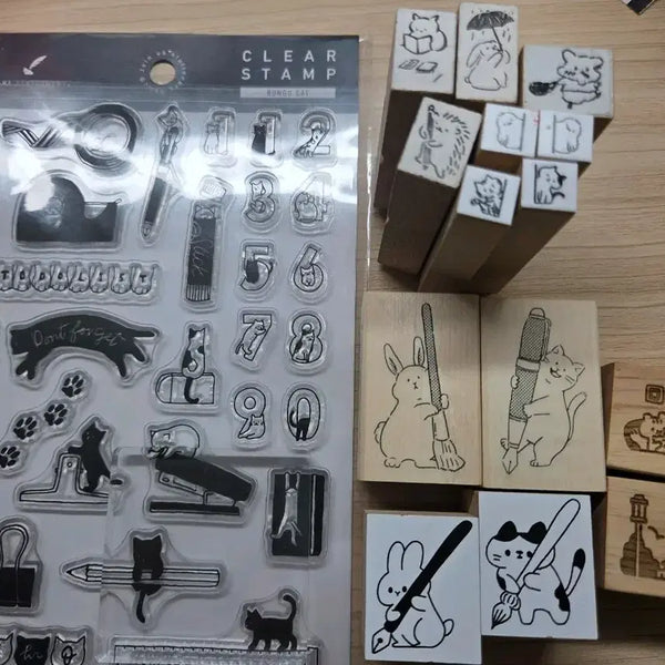 [BUNJANG] Animal Stamp Set / 다꾸 동물 스탬프 도장 일괄