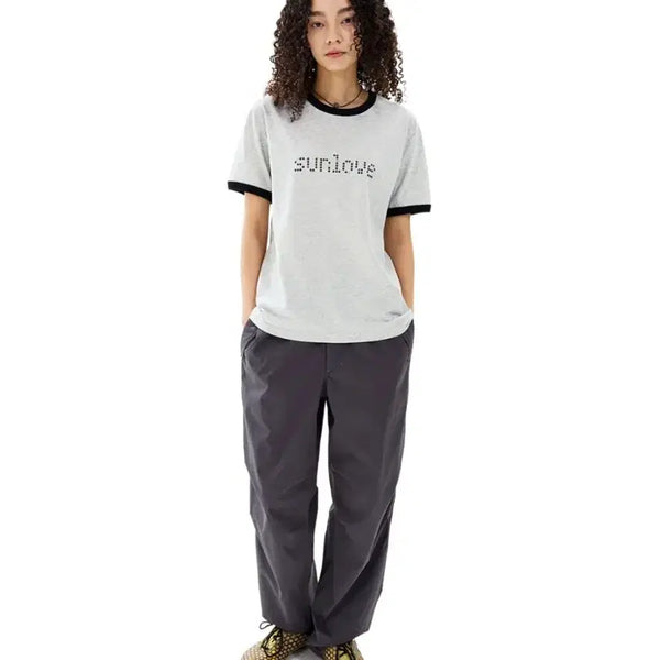 [BUNJANG] Sunlove Dot Ringer Tee S / 썬러브 도트 링거티  s