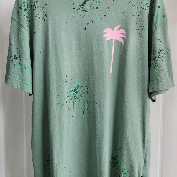 [BUNJANG] Palm Angels Palm Tree Painted Classic T-Shirt XL / 팜 엔젤스 팜 트리 페인티드 클래식 티셔츠
