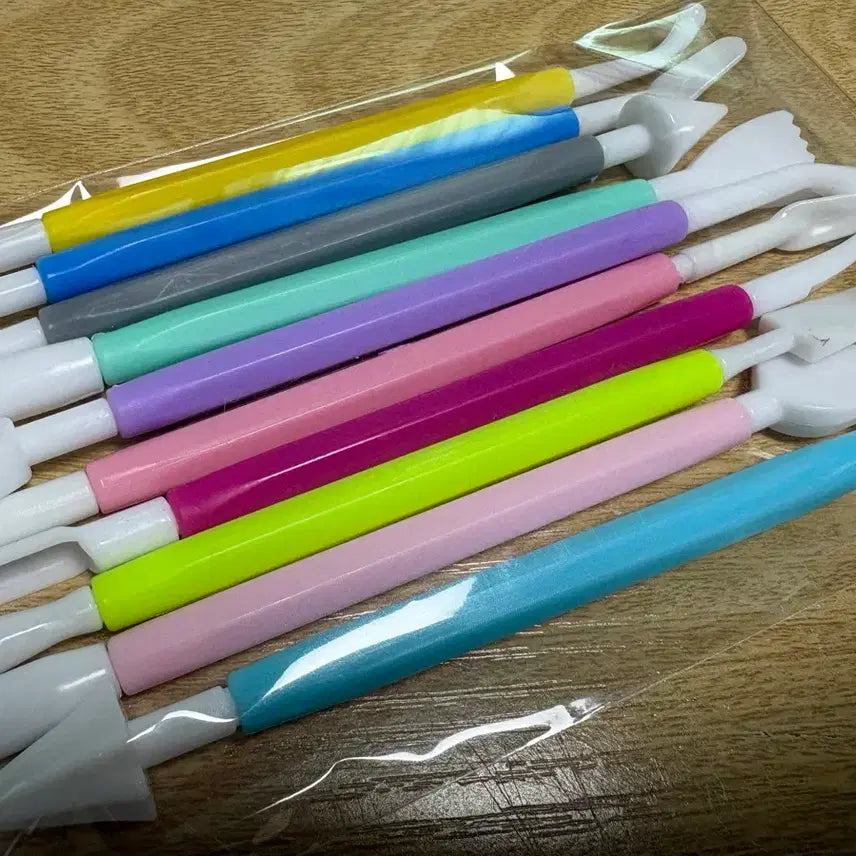 [BUNJANG] 20-Shape Clay Modeling Tool Set (10-Piece) / <다양한 모양 도구 10종세트 새상품> 20가지 모양 도구 미술활동 점토