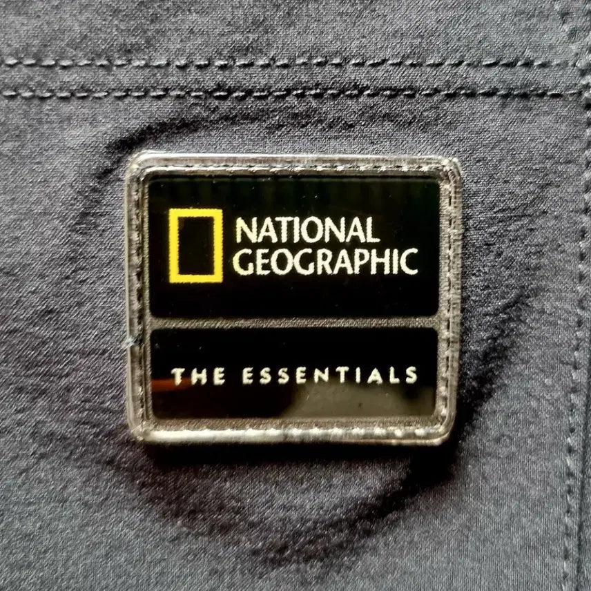 [BUNJANG] National Geographic Essential Lightweight Spandex Training Pants - Black / 남성 내셔널지오그래픽 블랙 검정 에센셜 기능성 경량 스판 트레이닝복 바지