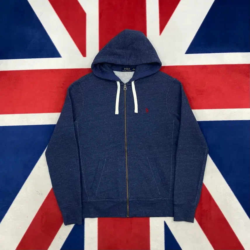 [BUNJANG] Polo Thermal Zip-Up Hoodie - Size M / 폴로 써멀 후드집업 M