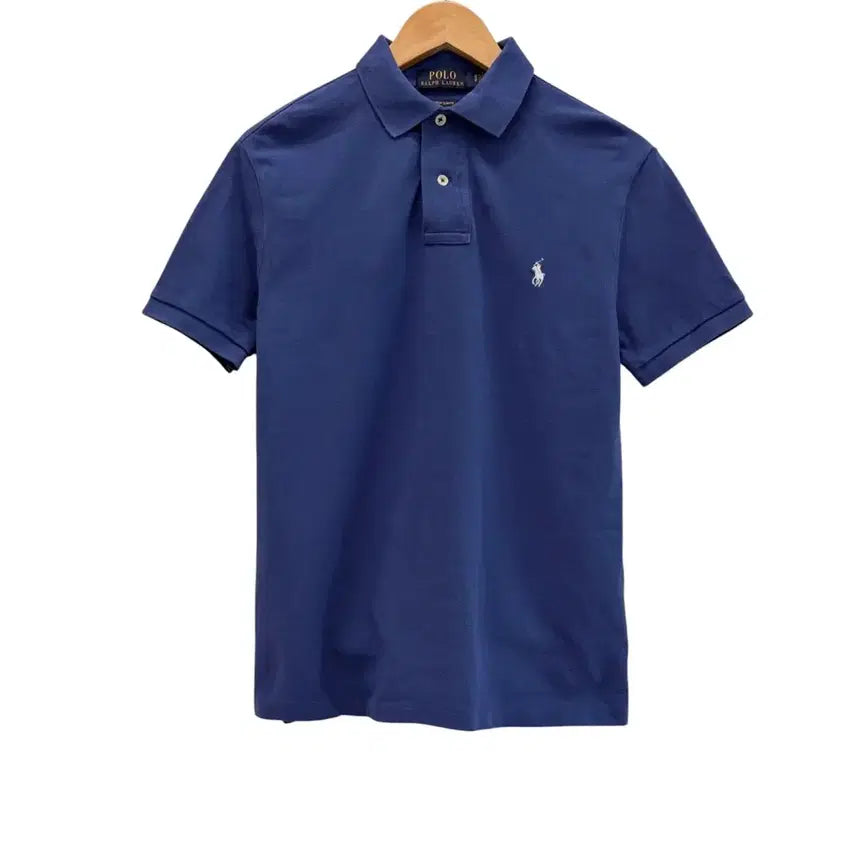 [BUNJANG] Polo Ralph Lauren Indigo Blue Pique Polo T-Shirt (Size S) / 폴로 반팔 피케티 카라티 인디고블루 (S/국내90~95)