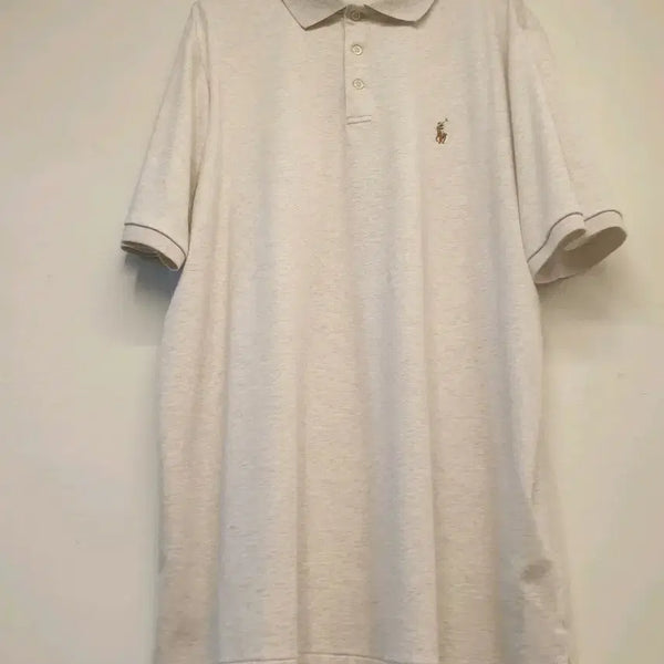 [BUNJANG] Polo Ralph Lauren Classic Fit Oatmeal Collar Short Sleeve T-Shirt / 105)폴로 랄프로렌 클래식핏 오트밀 카라 반팔티