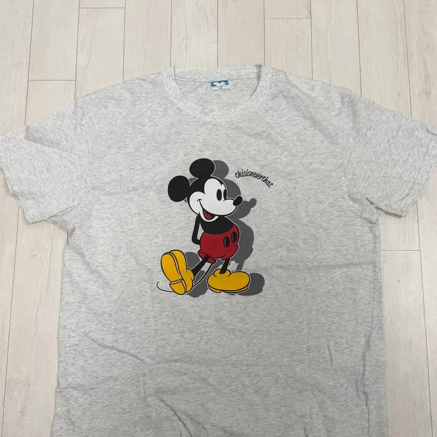 [BUNJANG] Thisisneverthat Disney Mickey Mouse Graphic T-Shirt Grey L / 디스이즈내버댓 디즈니 반팔 그레이 L