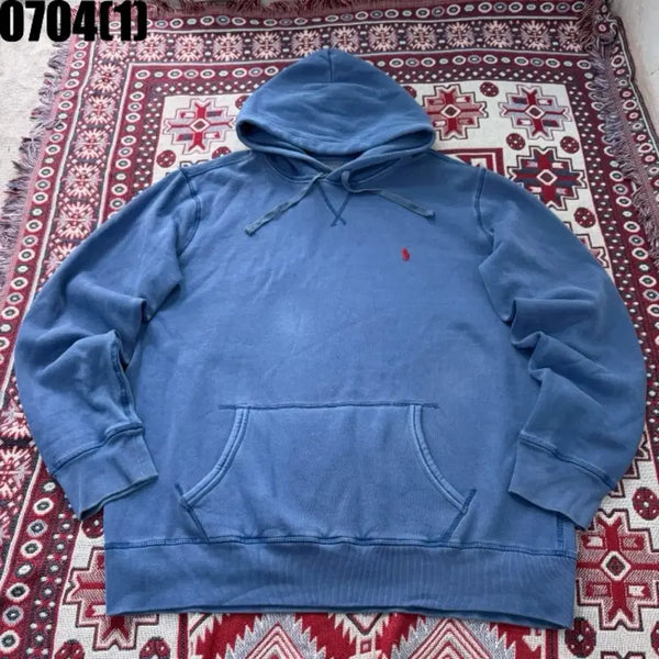 [BUNJANG] Polo Ralph Lauren Blue Hoodie L / 폴로 랄프로렌 블루 후드티 L