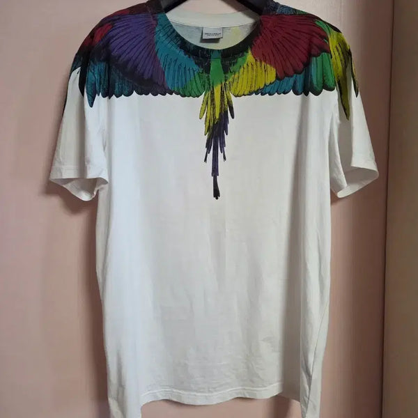 [BUNJANG] MARCELO BURLON Wing Printing Short Sleeve T-Shirt / 마르셀로 불론 웡 프린팅 반팔티