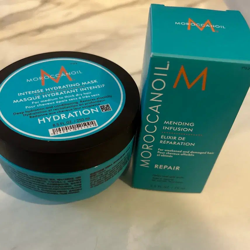 [BUNJANG] Moroccanoil Intense Hydrating Mask 250ml + Bonding Treatment 75ml / 모로칸오일 인텐스 하이드레이팅 마스크 250ml + 멘딩 인퓨전 75ml