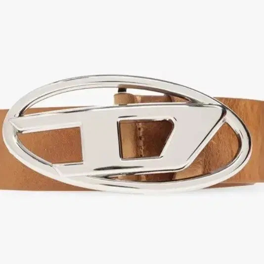 [BUNJANG] Diesel D Logo Leather Belt / 디젤오블D벨트