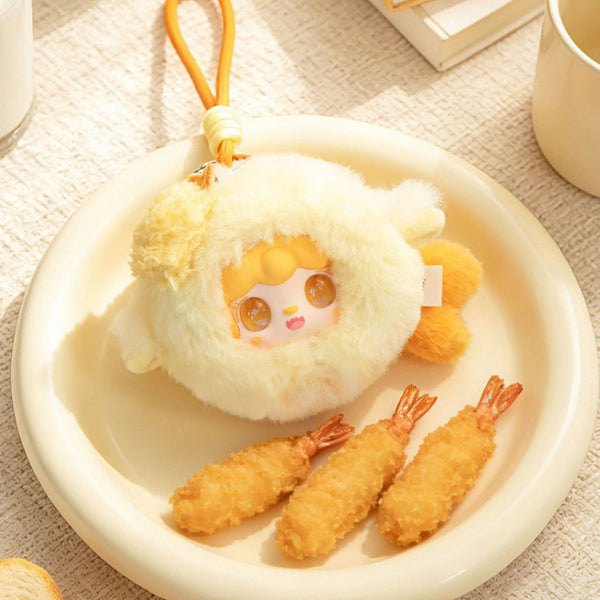 [BUNJANG] Yuki Mirror Comb Doll Keyring (Fried Shrimp) / 유키 거울빗 인형키링 (새우튀김)