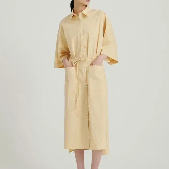 [BUNJANG] R2W SIHWA Cotton Shirt Dress / R2W 레디투웨어 시화 SIHWA 코튼 셔츠 원피스