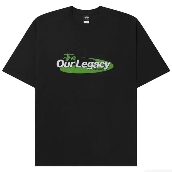 [BUNJANG] Stussy x Our Legacy Workshop Swill Pigment Dyed T-Shirt Black / 스투시 x 아워레가시 워크샵 스윌 피그먼트 다이드 티셔츠 블랙
