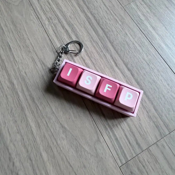 [BUNJANG] MBTI ISFP Light-Up Keycap Keychain / [새상품]불 들어오는 MBTI ISFP 키캡 키링
